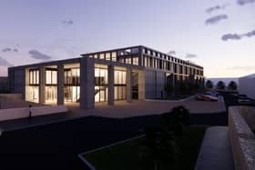 An artist's impression of the proposed civic hub.