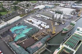 Re-Gen Waste management's facility at Warrenpoint Harbour.