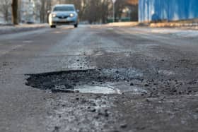 A pothole in the road. Pic: Mikhail Yakovlev