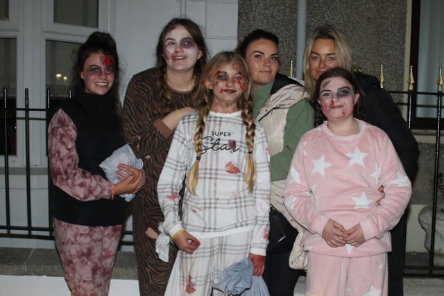 The Flanagan, Sloan and Brannigan famiiles are pictured enjoying the fireworks in Warrenpoint INNR4433