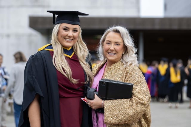 Ellen Carr from Camlough with her mum Penny.