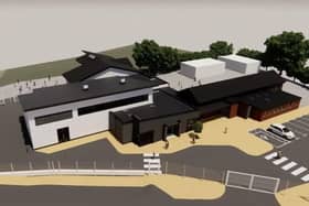 An artist's impression of the new school building for St Mary's Barr.