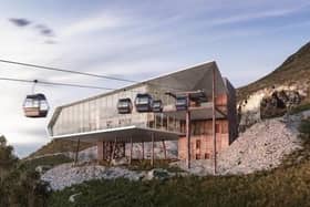 A previous artist's impression of the Visitor Centre at Thomas Quarry.