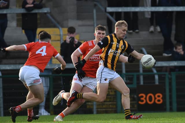 Crossmaglen's Cian McConville hit a late goal in their 1-13 to 0-15 win over Killeavy on Friday.