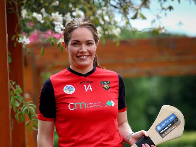 Down’s Sara Louise Gaffin pictured at the launch for the 2025 Glen Dimplex All-Ireland Camogie Championship Quarter-Finals. Picture: ©INPHO/James Crombie