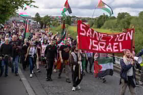 Taking part in the rally along Newry Canal.