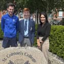 L to R: Conor Gilmore, Class Teacher: Arryn Lyness: Helen Doherty, VP Curriculum