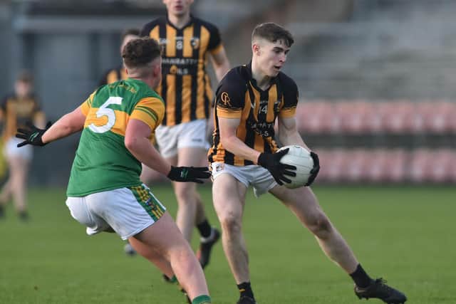 Crossmaglen's Caolan Finnegan pictured during the U19 Armagh Championship Final in 2022.