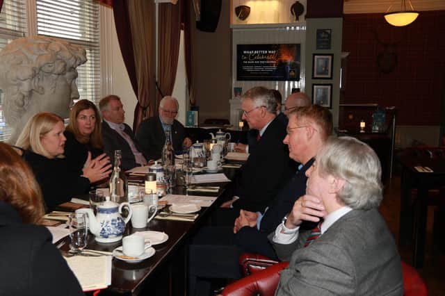 Hilary Benn meets with council, business and political representatives.