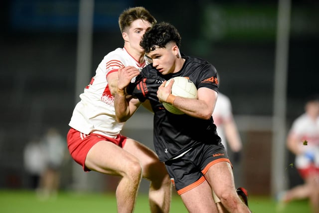 Clan na Gael reached the Armagh SFC Championship final in both 2023 and 2024, and exciting prospect Callum O'Neill played a massive role in their success in both campaigns. The attacking wing-back covers an immense amount of ground and can get forward to pick off scores. Think of the role Ross McQuillan and Jarly Og Burns played for Armagh this year - O'Neill is tailor made for it. The Clans man also has tremendous leadership qualities, as he was picked to be the captain of the Armagh Minors in 2022, the St Colman's College MacRory Cup team in 2022-23 and the Armagh U20s this year.