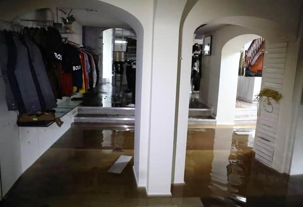 Press Eye - Northern Ireland - 1st November 2023
Photo by Jonathan Porter / Press Eye
Flooding in Newry City Co Down.
McCartans clothes shop Newry.
The clean up operation has started in Newry, the owners of flooded businesses are facing expensive clean-up operations.
Water levels in the most heavily affected areas have receded overnight.
:The clean up operation has started in Newry. The owners of flooded businesses are facing expensive clean-up operations. Water levels in the most heavily affected areas receded overnight.