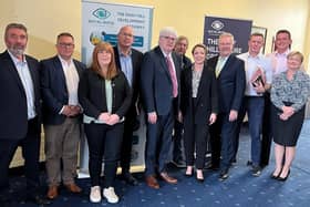 Members of the Daisy Hill Future Group with Health Minister Mike Nesbitt.