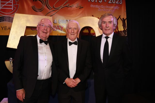 Willie McGivern started Gateway Club and asked Rory McShane to help and he has remained as Clubs solicitor free of charge for 50 years, Pat Jennings who put his name to the buy a brick campaign that raised the money to build the hall has been a loyal supporter. INNR4848:.
