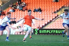Action from Armagh U20s v Monaghan. Pics: Ulster GAA