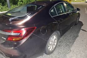 Police in the Newry area had to use their stinger to try and bring this vehicle to a halt.