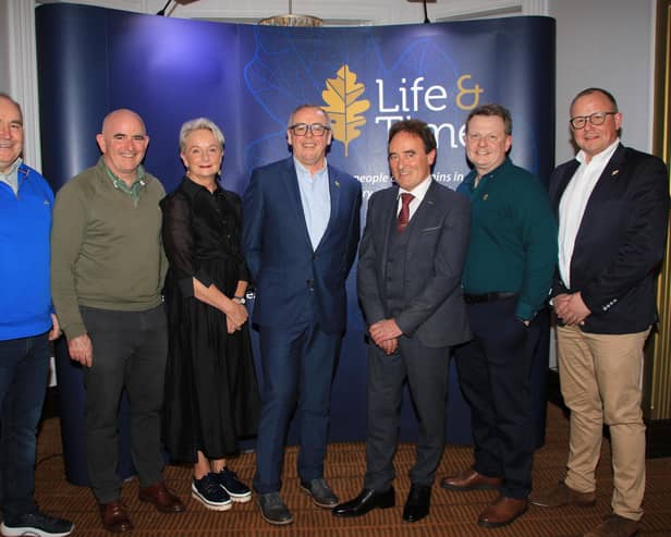Sean Sweeney Director, Brian Scullion Director, Connie Connolly Director Nursing, Dr Henry McLaughlin Director and Founder Life and Time, Special Guest speaker Netflix documentary star David McGowan, Martin McGinn Operations Director and John McGinn Director.  INNR1205