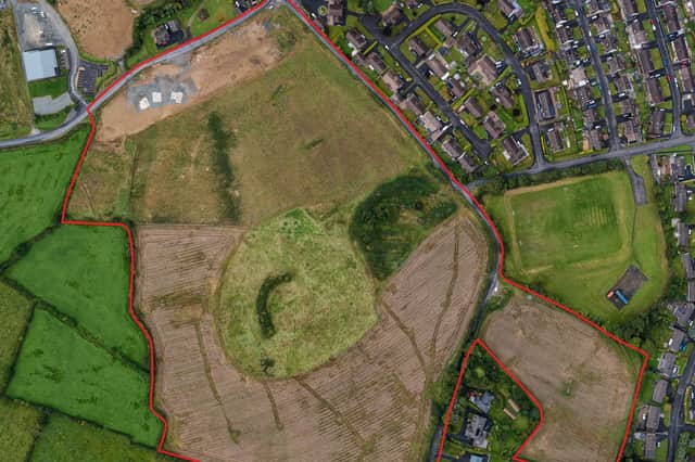 An aerial view of the Doran's Hill site.