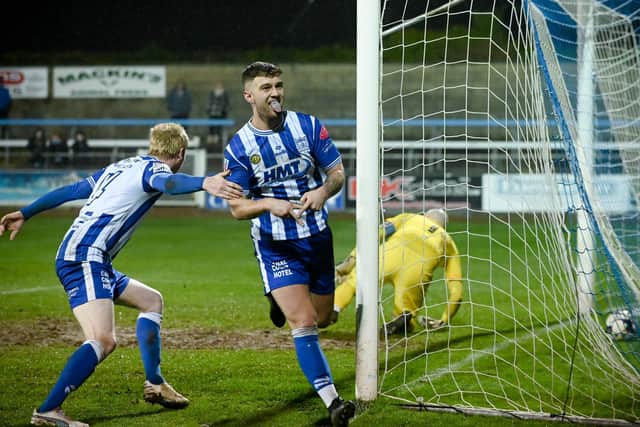 Adam Salley scored 14 times for Newry in his first season, but has hit the net just twice this campaign.