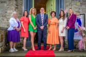 (L-R) Eileen Murphy, CEO of Women’s Aid Armagh Down, Marie Farrell, Tax Partner at KPMG Ireland, Zeeola Worrall, Practice Manager at Zen Orthodontics, Michael Savage, CEO of Newry Chamber, Edwina Flynn, President of Newry Chamber, Sherryl Murphy, Director of Sales and Marketing at Killeavy Castle Estate and Lee Campbell, Principal & CEO of Southern Regional College at the sixth Annual Newry Chamber International Women’s Day Celebration Lunch.