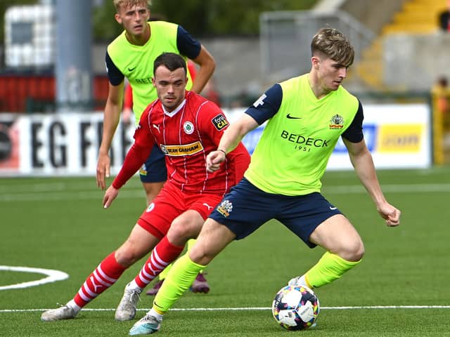 Jamie Doran in action for Glenavon. Pic: INPHO/Stephen Hamilton