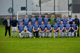 Mayobridge FC who were formed this season booked their place in the quarter-finals of the Mid-Ulster Shield when they beat Villa Rovers after extra time on Saturday: Pictures Brendan Monaghan