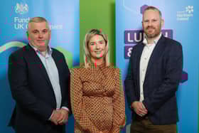 Pictured L-R are: Clive Stewart, Supply Chain Resilience & Development Manager, Invest Northern Ireland; Michelle McKevitt, Company Secretary, McGuinness Mechanical Engineering Ltd; John McKibben, Southern Regional Manager, Invest Northern Ireland