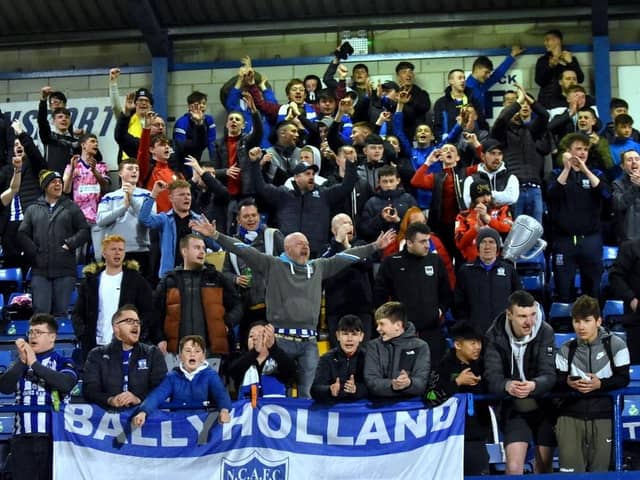 Newry City fans.