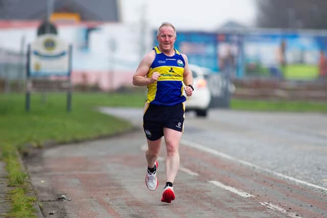 Damien Maguire at Club Half Marathon.