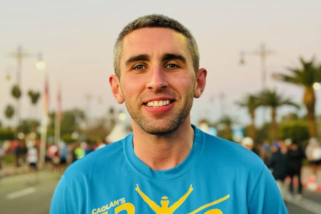 Twelve marathons in 12 months 'dozen' bother Caolan with cancer charity ...
