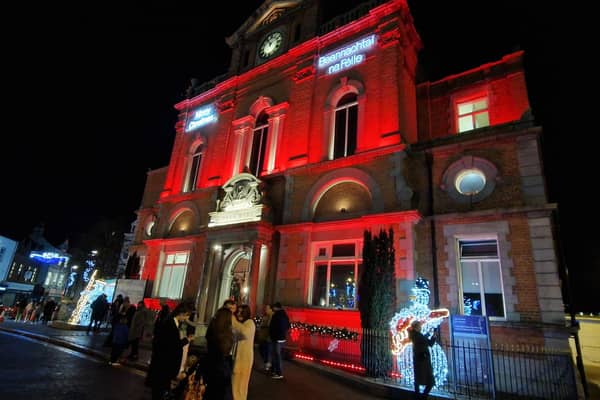 Newry's Christmas lights were switched on on Thursday night.