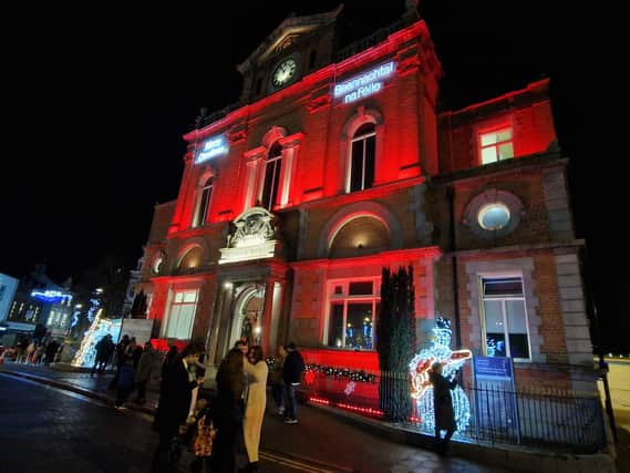 Newry's Christmas lights were switched on on Thursday night.