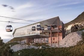 An artist's impression of the visitor centre at Thomas's Quarry.