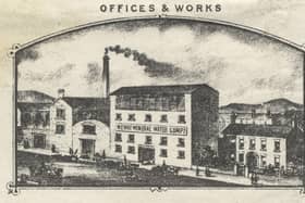 Image of the Newry Mineral Water Company’s Downshire Road factory from an 1881 invoice. Newry and Mourne Museum Collection