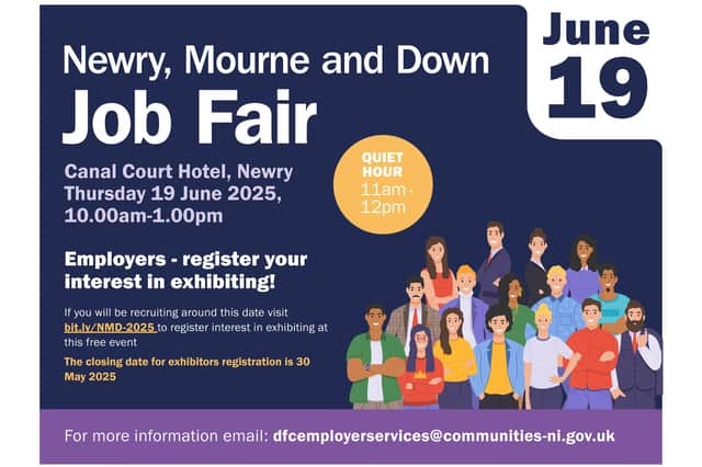 The job fair is taking place in the Canal Court Hotel in Newry on June 19.