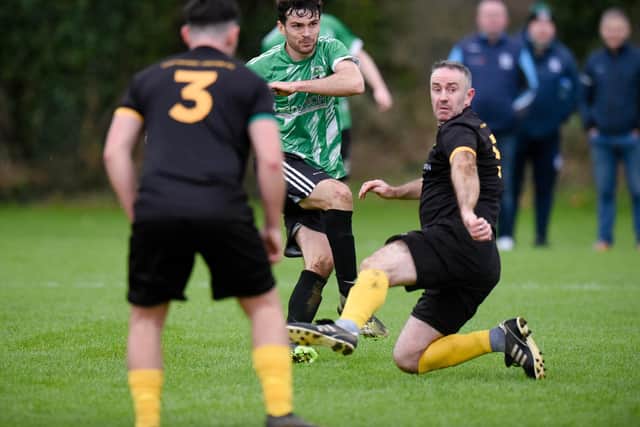 James Boyd, pictured in league action for Greenfield, scored  against Ashgrove on Saturday.
