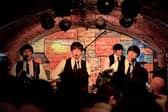 The Mersey Beatles, pictured here on stage at the famous Cavern Club, are on their way to Newry Town Hall.