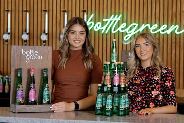 Pictured is Courtney Cameron, SHS Drinks and Alice Quinn, Down Royal