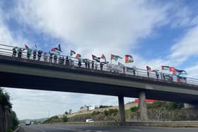The 'bridgil' taking place near Newry Train Station.