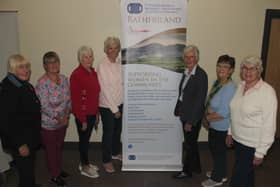 Rathfriland WI members Margot Groves, Janice Bell, Susan Scott, Caroline McCreight, Ada Elliott, Stella Shilliday and Noreen Smith launching their new community project after being successful with a National Lottery Community Fund application.