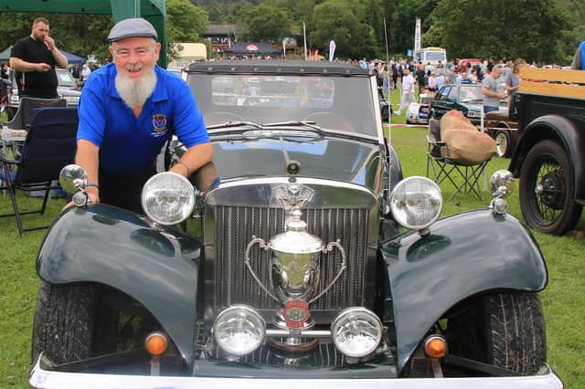 CAR OF THE SHOW WINNER at Kilbroney Vintage Show, Brian McConnell with his 1976 JBA Falcon Douglas Leopard. Brian is a member of Rathfriland Vintage Club. INNR2536