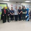 Pictured left to right are Karen Walker, Head of Urgent Care Services, Shaunine Murphy, Receptionist, Caroline Taylor, Health Care Assistant, Aoife Martin, Health Care Assistant, Dr Niamh Rogers, Hayden Shilliday, Health Care Assistant, Dr Rosemary Sloan, Clinical Lead, Patricia McGrath, Nurse Team Lead, Dr Chris Elliott.