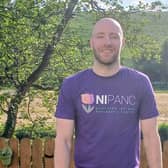 Kalvin Kenny getting ready to cycle around Northern Ireland for pancreatic cancer