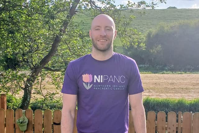 Kalvin Kenny getting ready to cycle around Northern Ireland for pancreatic cancer