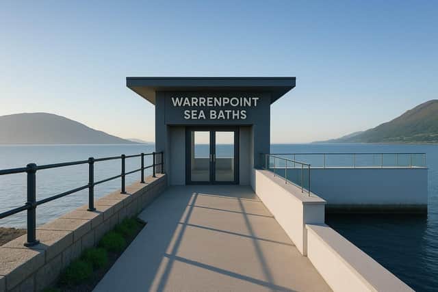 An artist's impression of how Warrenpoint's historic sea baths could look.