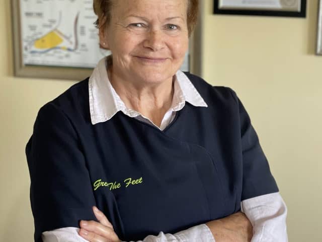 Reflexologist Alison Mastin Moore at Greet The Feet, Banbridge