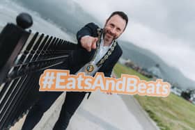 Newry, Mourne and Down District Council Chairperson, Cllr Pete Byrne gets ready to welcome the return of the popular Eats and Beats festival to Newcastle, County Down on Saturday 7 and Sunday 8 September.