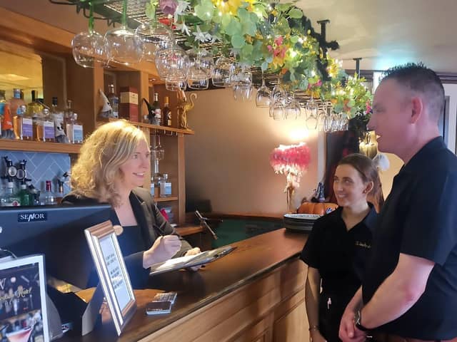 Bernie and staff at The Whistledown Hotel