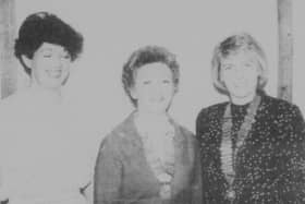 Pictured in Snaub's Restaurant, Monaghan Street, after a visit of the Inner Wheel District Chairman to the Newry club are Mrs Sheila Owens (First Vice-President, Newry Inner Wheel), Mrs Mai Kirk (Distrcit Chairman) and Mrs Kathleen Byrne (President of Newry Inner Wheel).