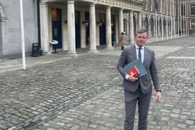Justin McNulty MLA in Dublin for his meeting with the Shared Island Unit.