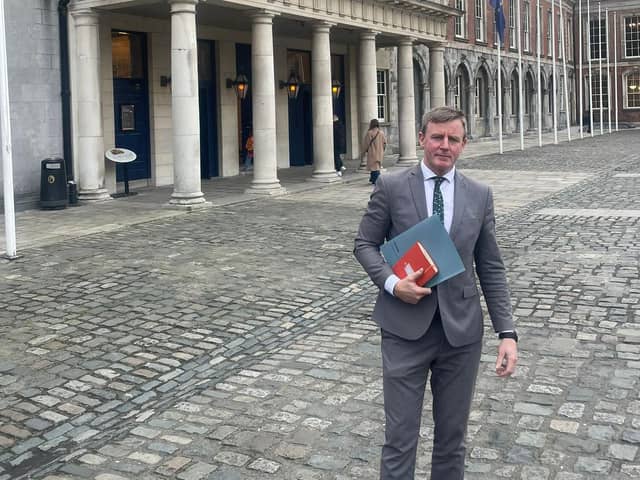 Justin McNulty MLA in Dublin for his meeting with the Shared Island Unit.